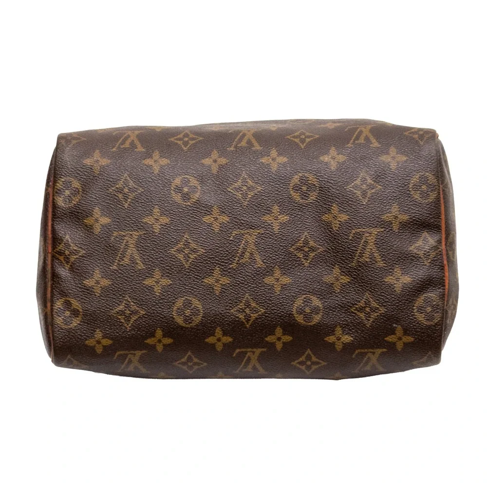 Louis Vuitton Speedy 25 Monogram Boston Handbag M41528 1986 Vintage Padlock